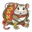 Hamster killer tattoo design idea