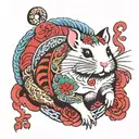 Hamster killer tattoo design idea