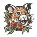 Hamster killer tattoo design idea