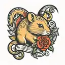 Hamster killer tattoo design idea