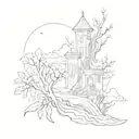 remain the image in the fog as my compos tattoo design idea
