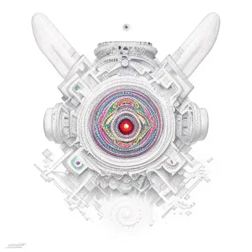 LSD Molecule tattoo design idea