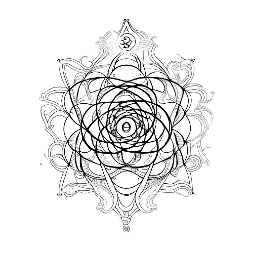 LSD Molecule, Kundalini, Chakra tattoo design idea