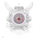 LSD Molecule tattoo design idea