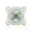 LSD Molecule tattoo design idea