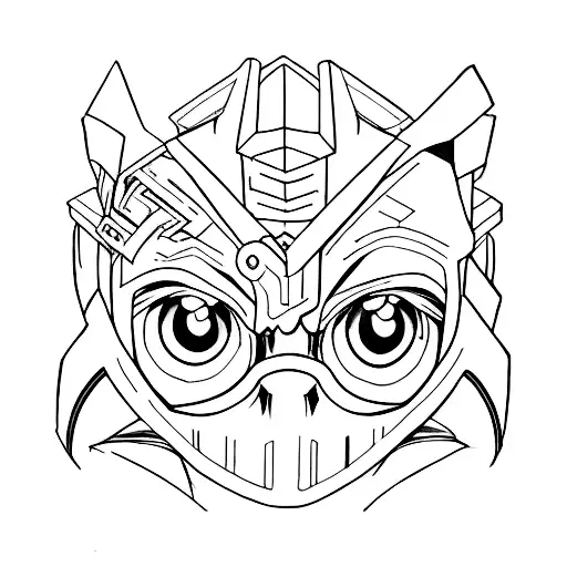 Nihilism, anime, doomer tattoo design idea