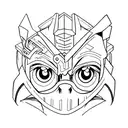 Nihilism, anime, doomer tattoo design idea