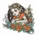 inner child tattoo design idea