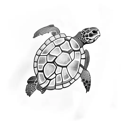 Turtle tattoo design idea