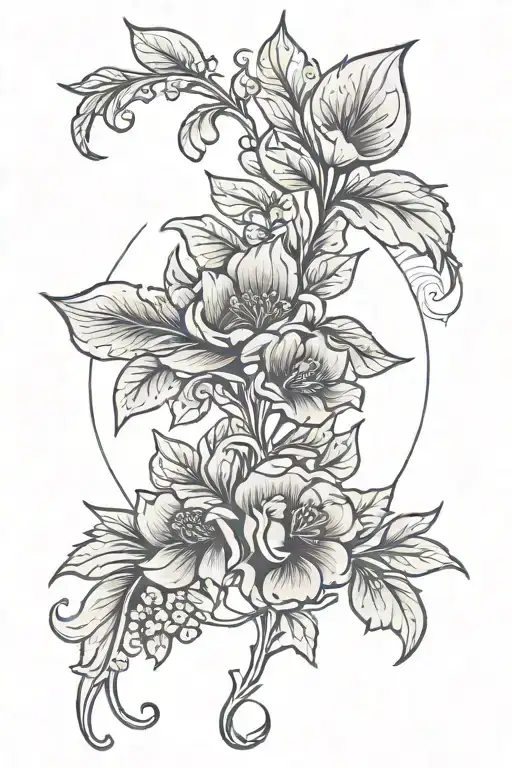 subtle woodcut tattoo that represents bisexuality  tattoo design idea