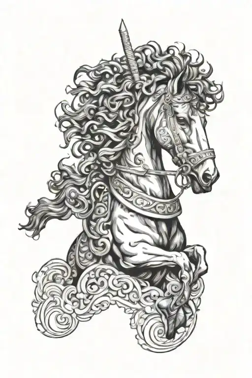 marcus aurelius equestrain tattoo design idea