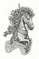 marcus aurelius equestrain tattoo design idea