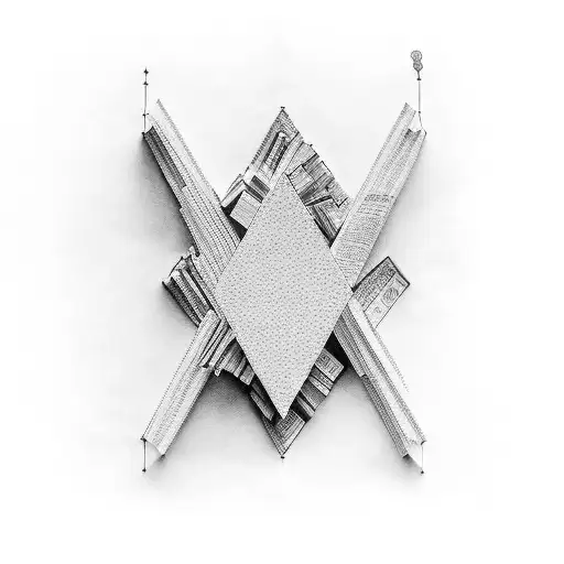 A collection of academic books stacked on top of each other, forming a mesmerizing pattern tattoo design idea