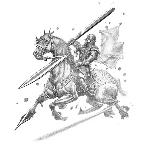 trafalger law's sword with 3 bold all black thick plus signs in the background tattoo design idea