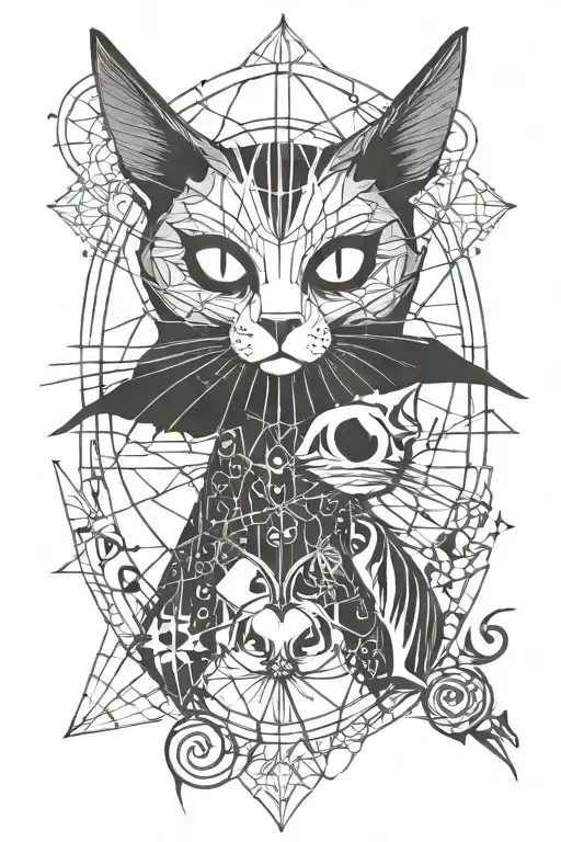cat, raven, gothic, mysticism, jack skellington, Nightmare before Christmas, corbes bride, Tim Burton, banksy tattoo design idea