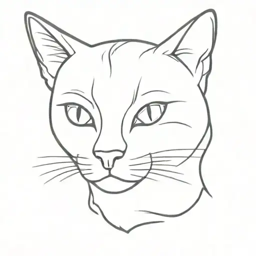 cat line tattoo design tattoo design idea