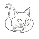 cute cat line tattoo design tattoo design idea