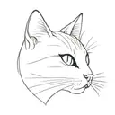 cute cat line tattoo design tattoo design idea
