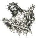 jesus or hell tattoo design idea