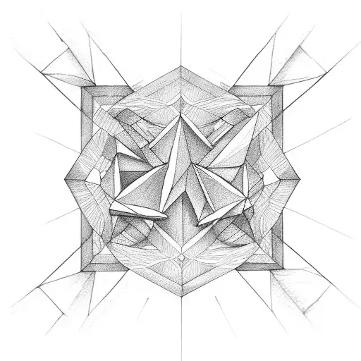 penrose triangle tattoo design idea