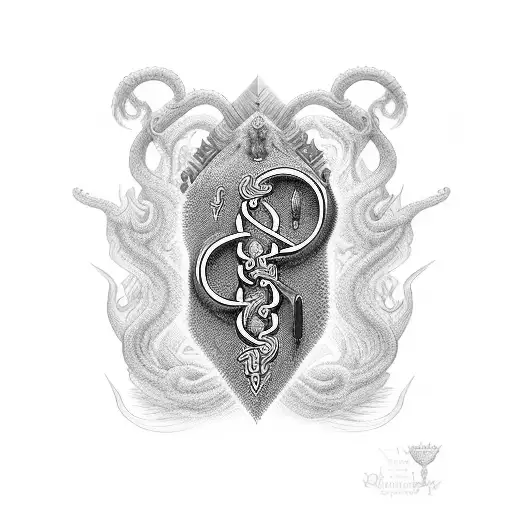 rod of Asclepius, medical, hero tattoo design idea