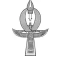an egyptian ankh tattoo design idea