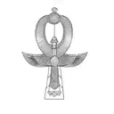 an egyptian ankh tattoo design idea