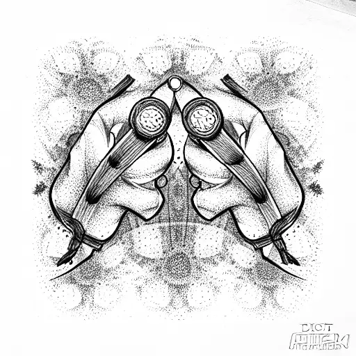 manual transmission handle tattoo design idea