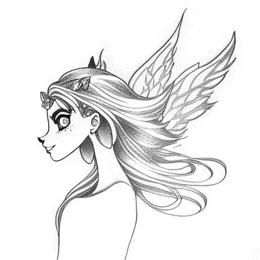 winx tattoo design idea
