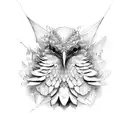 a broken bird tattoo design idea