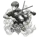 Hell's Violinist tattoo design idea