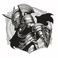 spartan warrior tattoo design idea