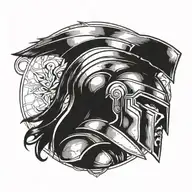 spartan warrior tattoo design idea