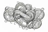 heart infinity AU tattoo design idea