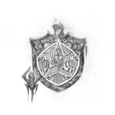 Hogwarts, phonix, magic tattoo design idea