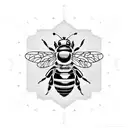 Honey Bee tattoo design idea