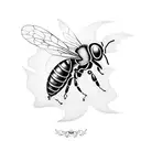 Honey Bee tattoo design idea
