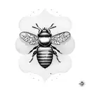 Honey Bee tattoo design idea