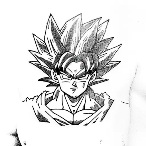 dragon ball goku versus broly tattoo design idea