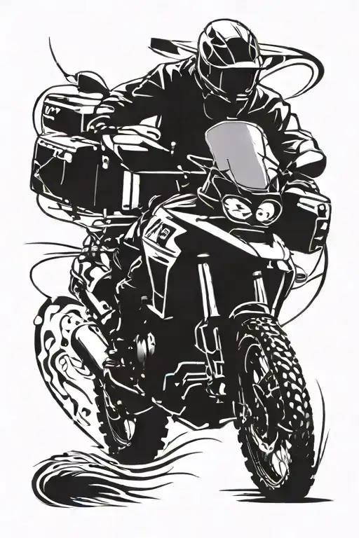 Land Rover, paramedic, rugby, BMW r1150gs tattoo design idea