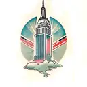 empire state building tattoo design idea