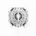 serenity prayer  tattoo design idea