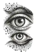 eye suminagashi tattoo inspired tattoo design idea