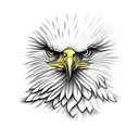 Eagle roses tattoo design idea