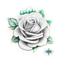 Eagle roses tattoo design idea