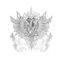 Ukraïne army tattoo design idea