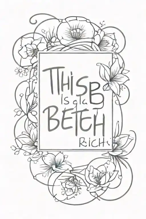 the phrase "this is better than being rich" in portuguese tattoo design idea