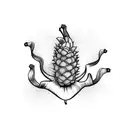 banana tree tattoo design idea