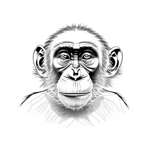 Chimp tattoo design idea