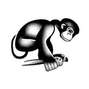 Chimp tattoo design idea
